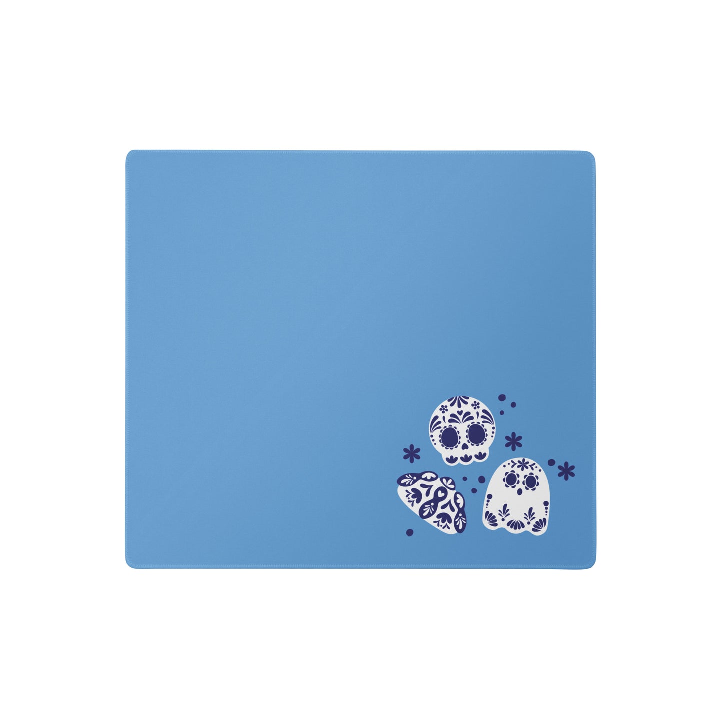 Day of the Dead Blue Simple Desk Mat