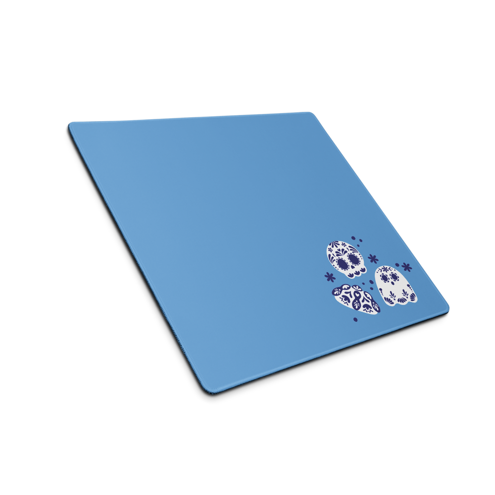 Day of the Dead Blue Simple Desk Mat