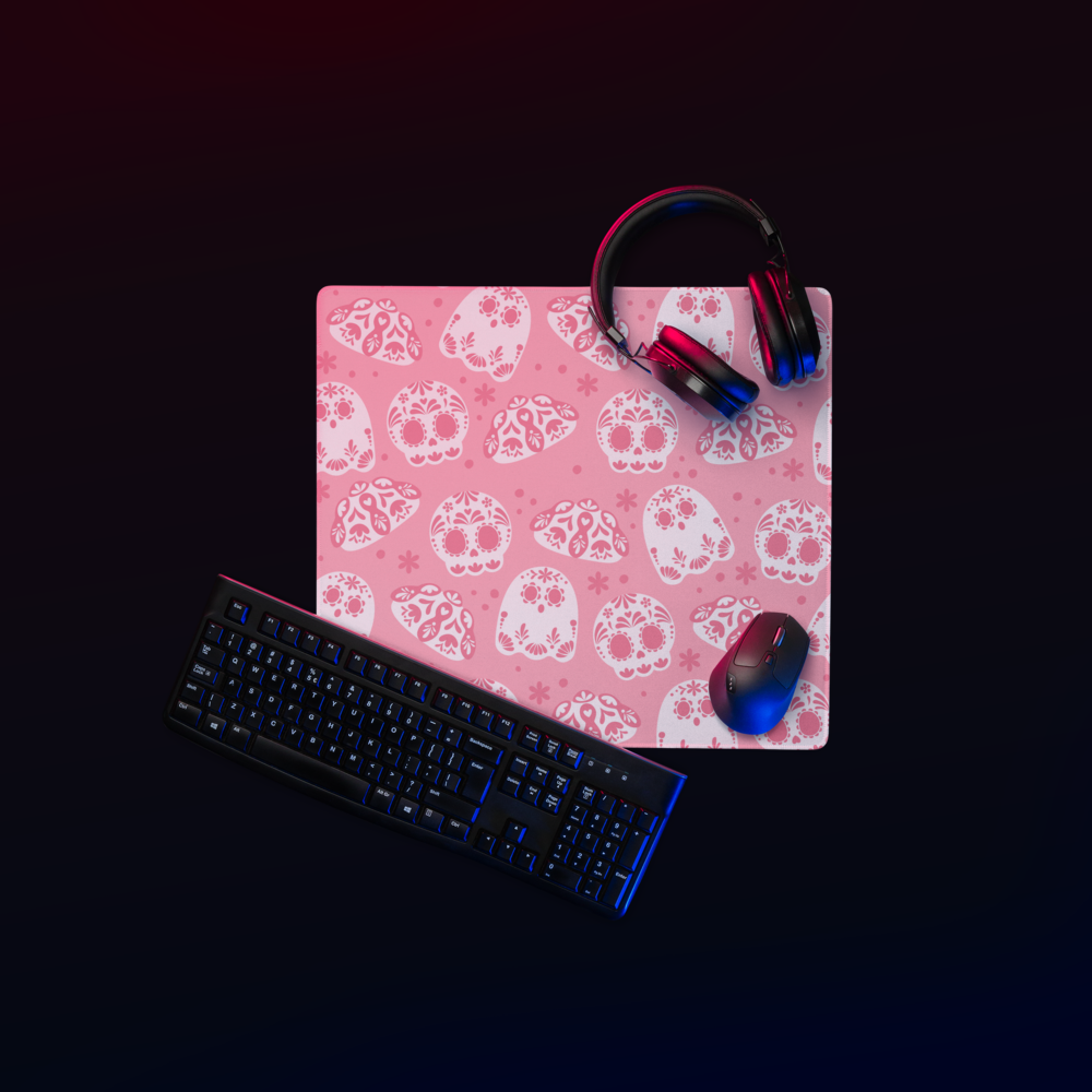 Day of the Dead Light Pink Desk Mat