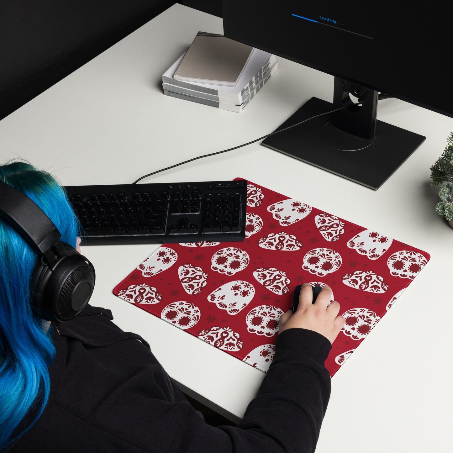 Day of the Dead Wine Desk Mat