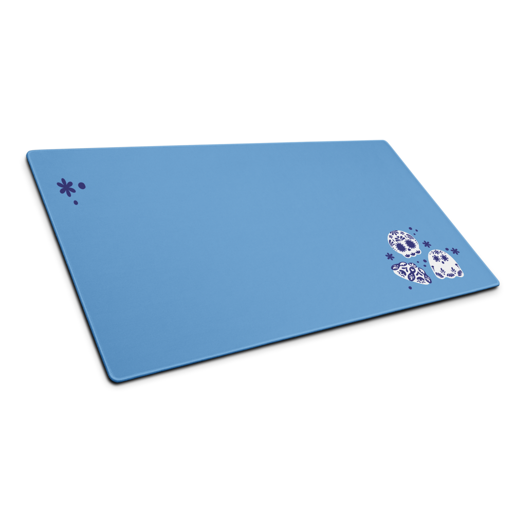 Day of the Dead Blue Simple Desk Mat