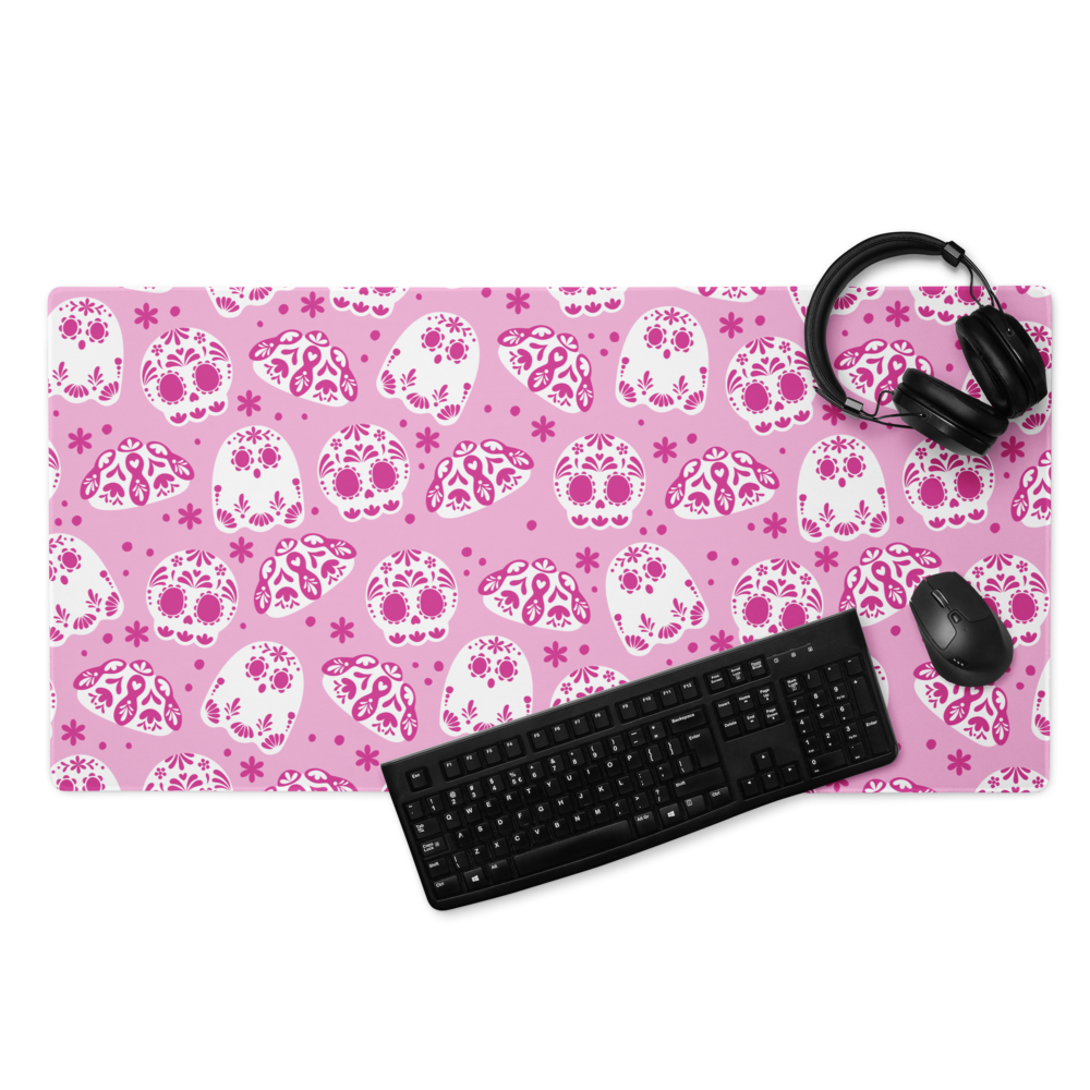 Day of the Dead Pink Desk Mat