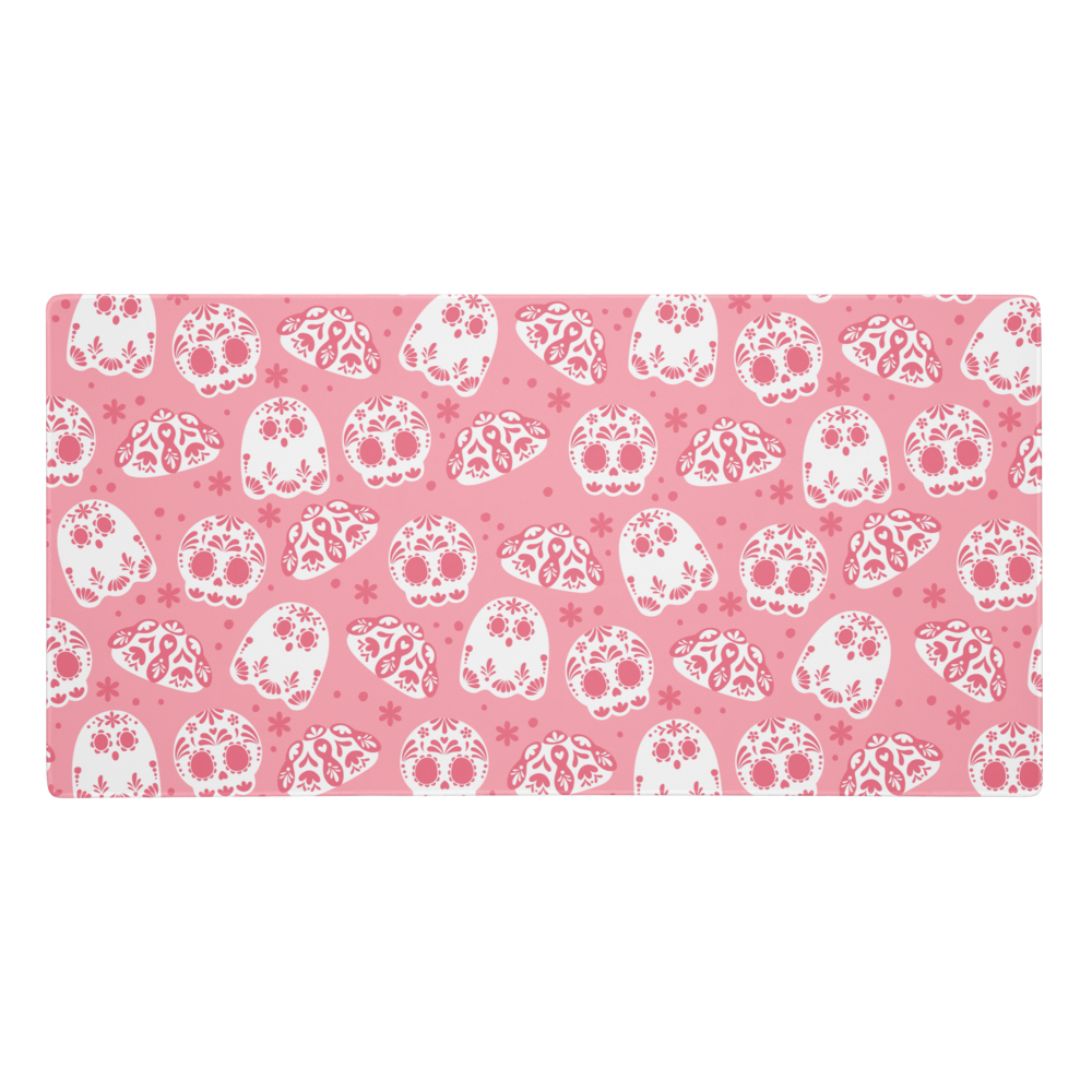 Day of the Dead Light Pink Desk Mat