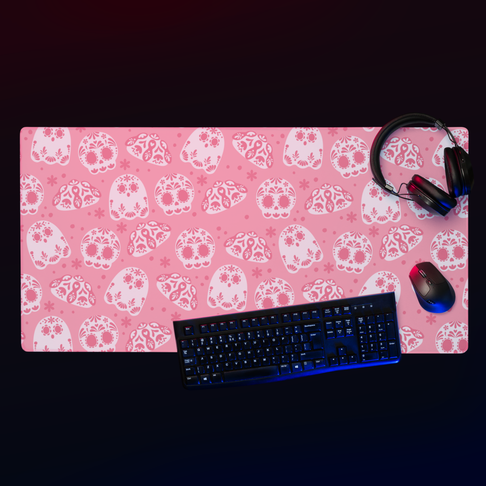 Day of the Dead Light Pink Desk Mat