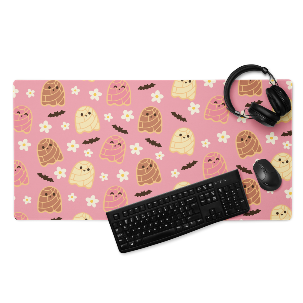 Concha Ghosts Pink Desk Mat