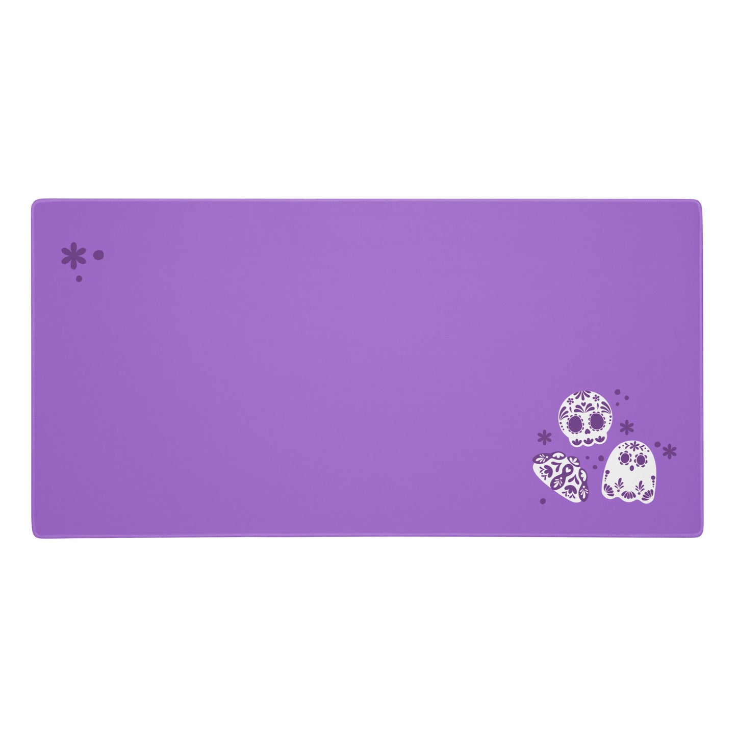 Day of the Dead Purple Simple Desk Mat
