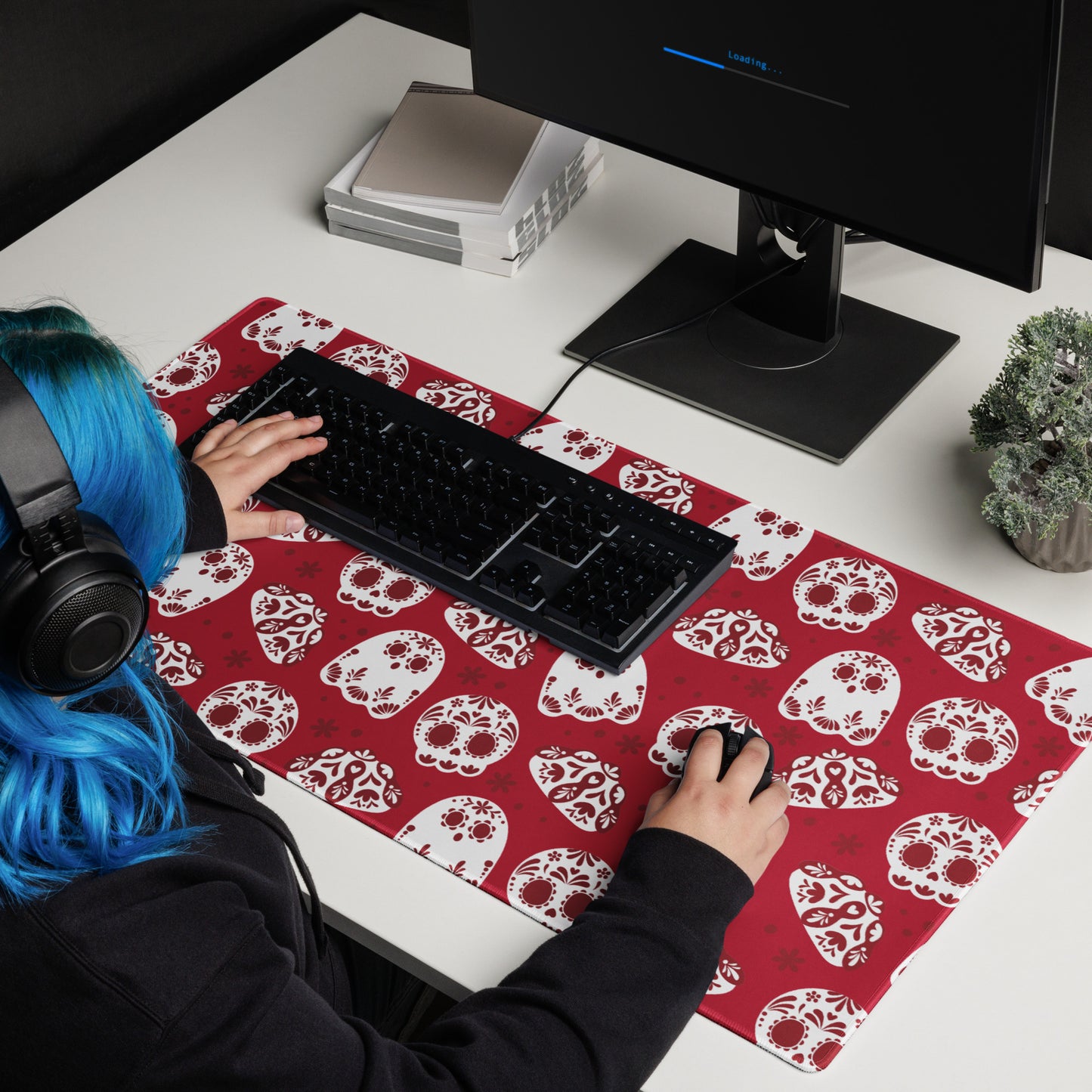Day of the Dead Wine Desk Mat