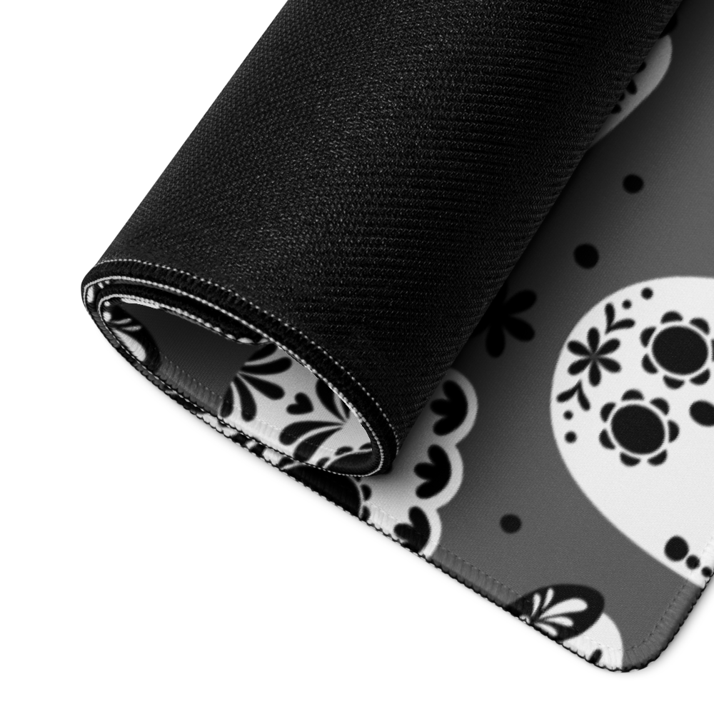 Day of the Dead Black Desk Mat