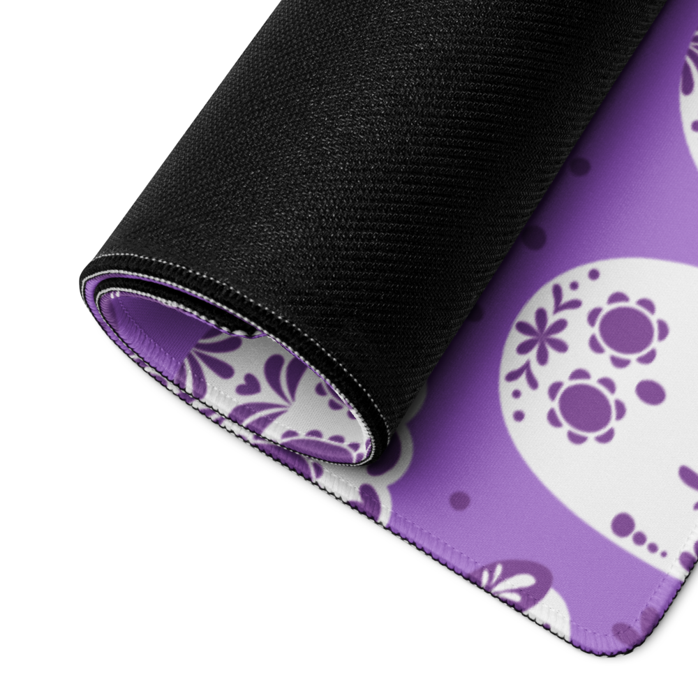 Day of the Dead Purple Desk Mat