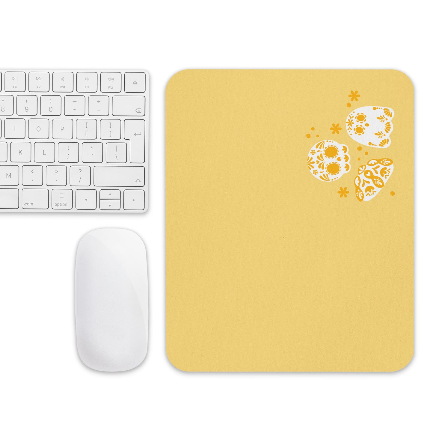 Day of the Dead Yellow Simple Concha Small Office Mouse Pad (8.7"x7.1")