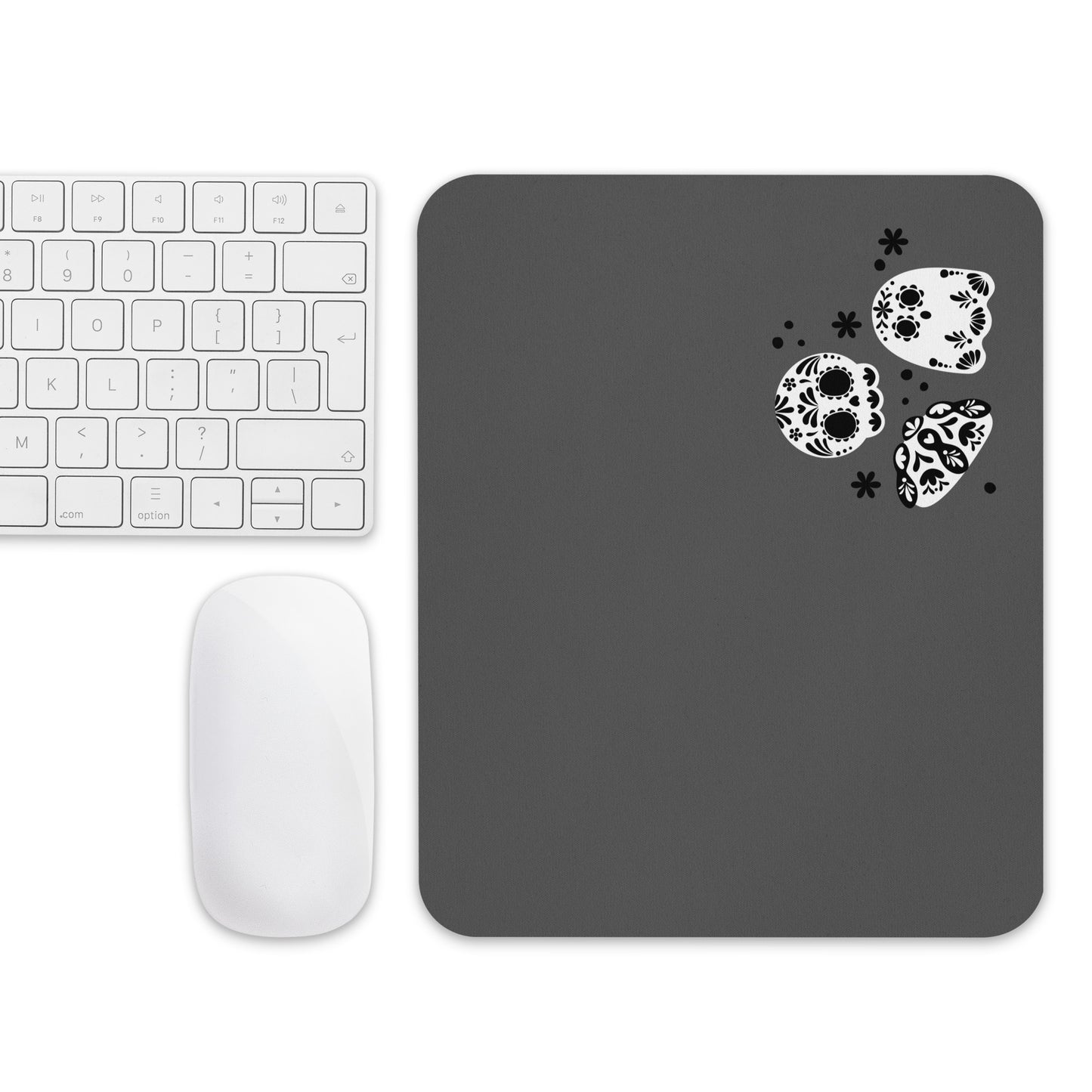 Day of the Dead Black Simple Office Mouse Pad (8.7"x7.1")