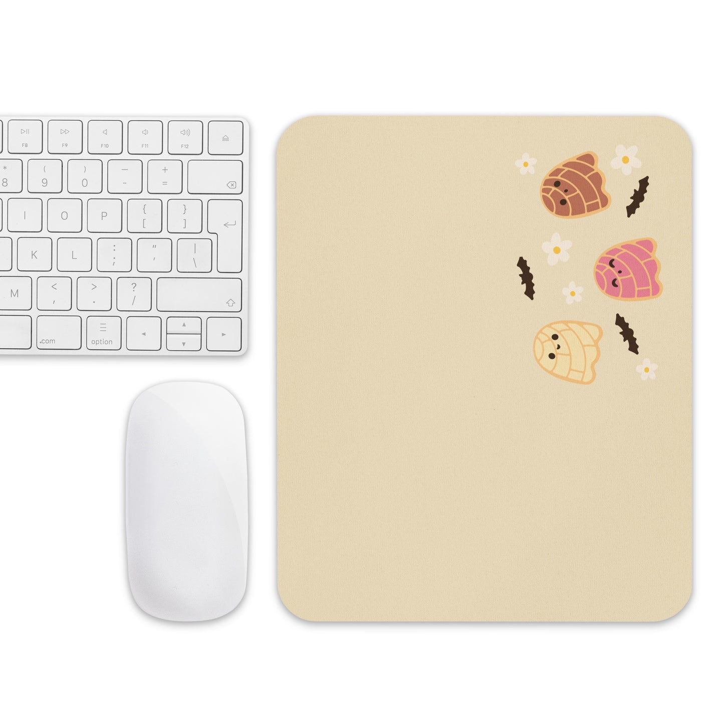Concha Ghost Tan Simple Small Office Mouse Pad (8.7"x7.1")