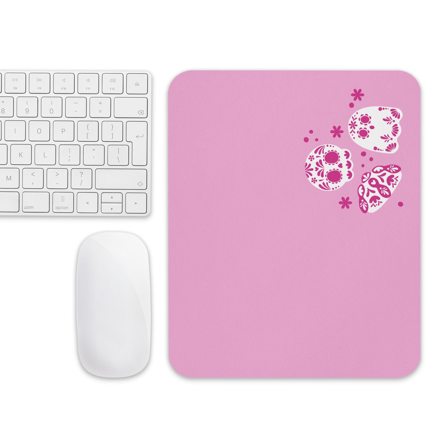 Day of the Dead Pink Simple Small Office Mouse Pad (8.7"x7.1")