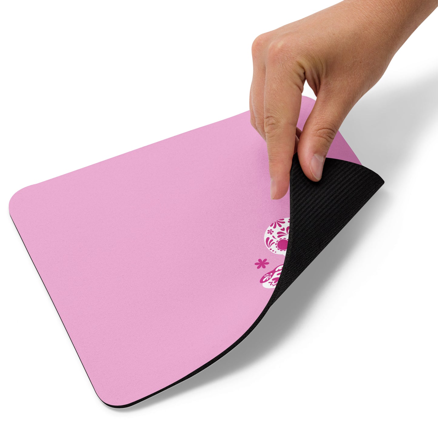 Day of the Dead Pink Simple Small Office Mouse Pad (8.7"x7.1")