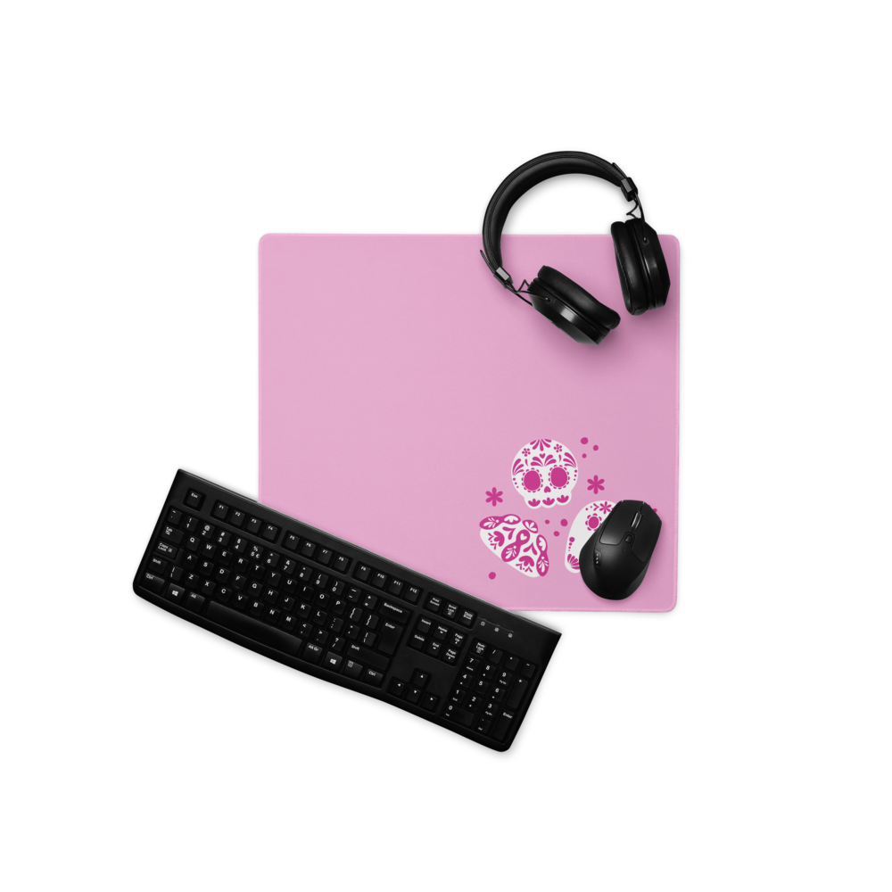 Day of the Dead Pink Simple Desk Mat