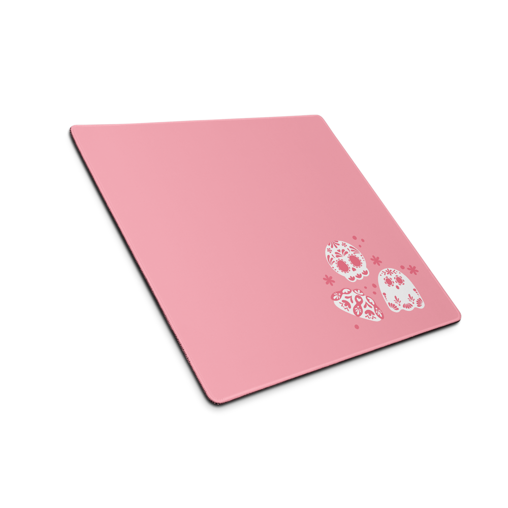 Day of the Dead Light Pink Simple Deak Mat