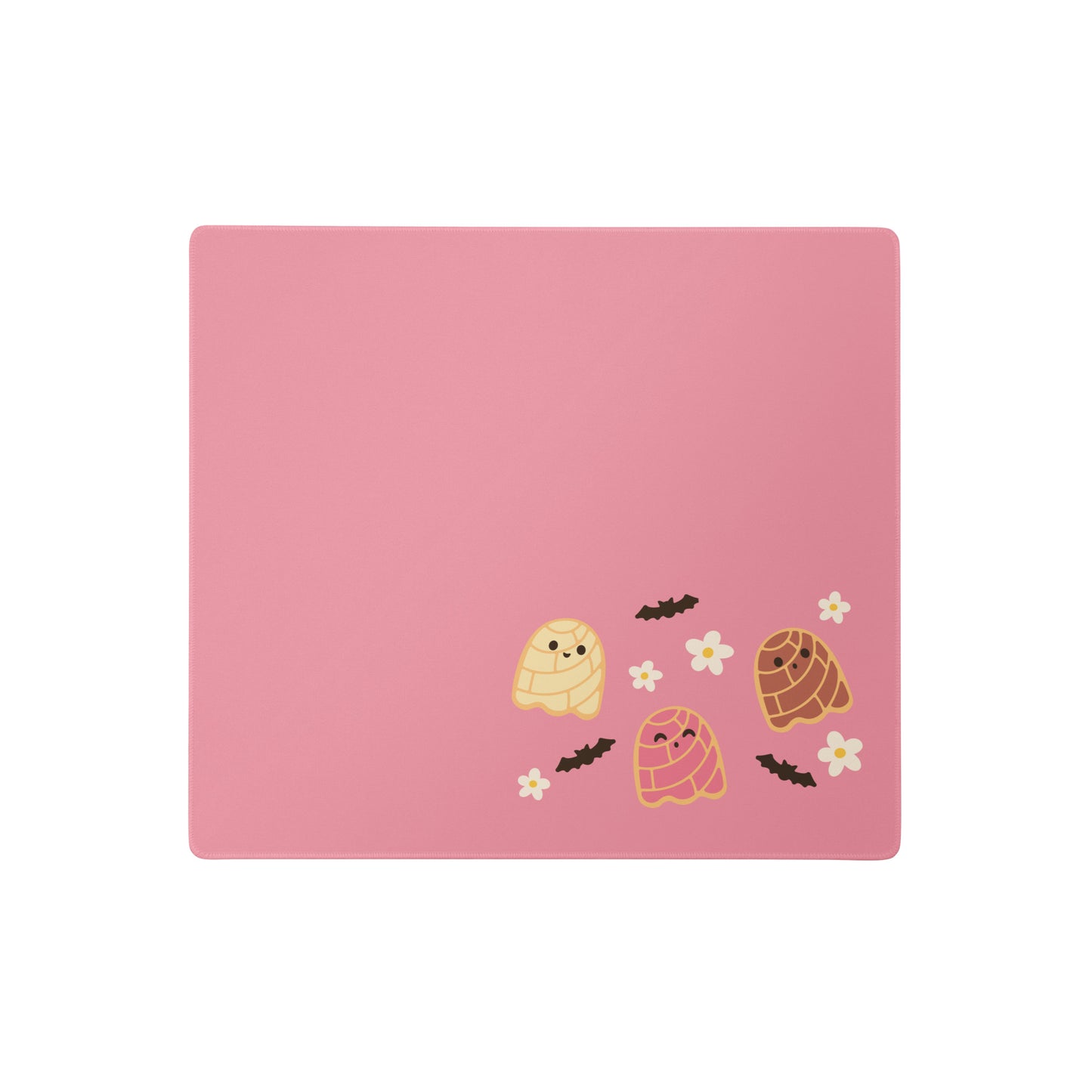 Concha Ghosts Pink Simple Desk Mat