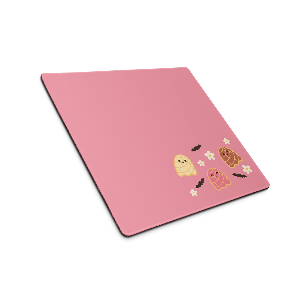 Concha Ghosts Pink Simple Desk Mat