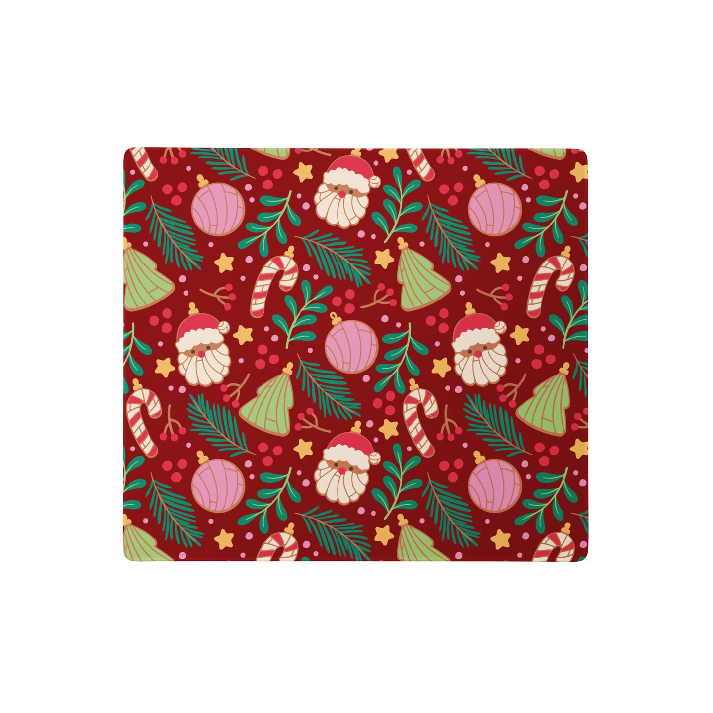 Red Navidad Pan Desk Mat