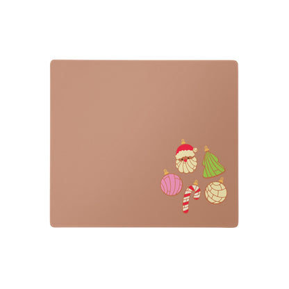 Simple Christmas Brown Desk Mat