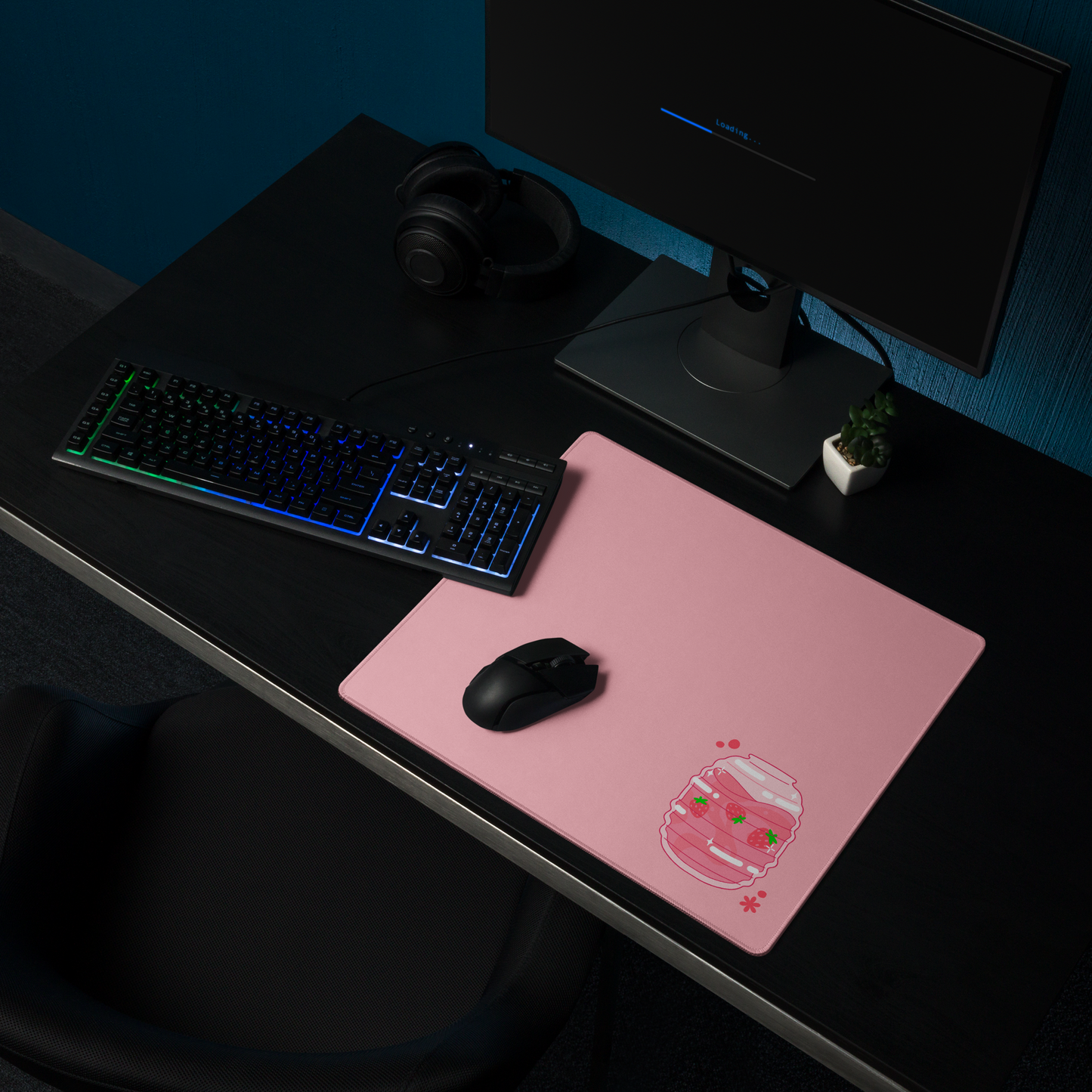 Strawberry Agua Fresca Desk Mat