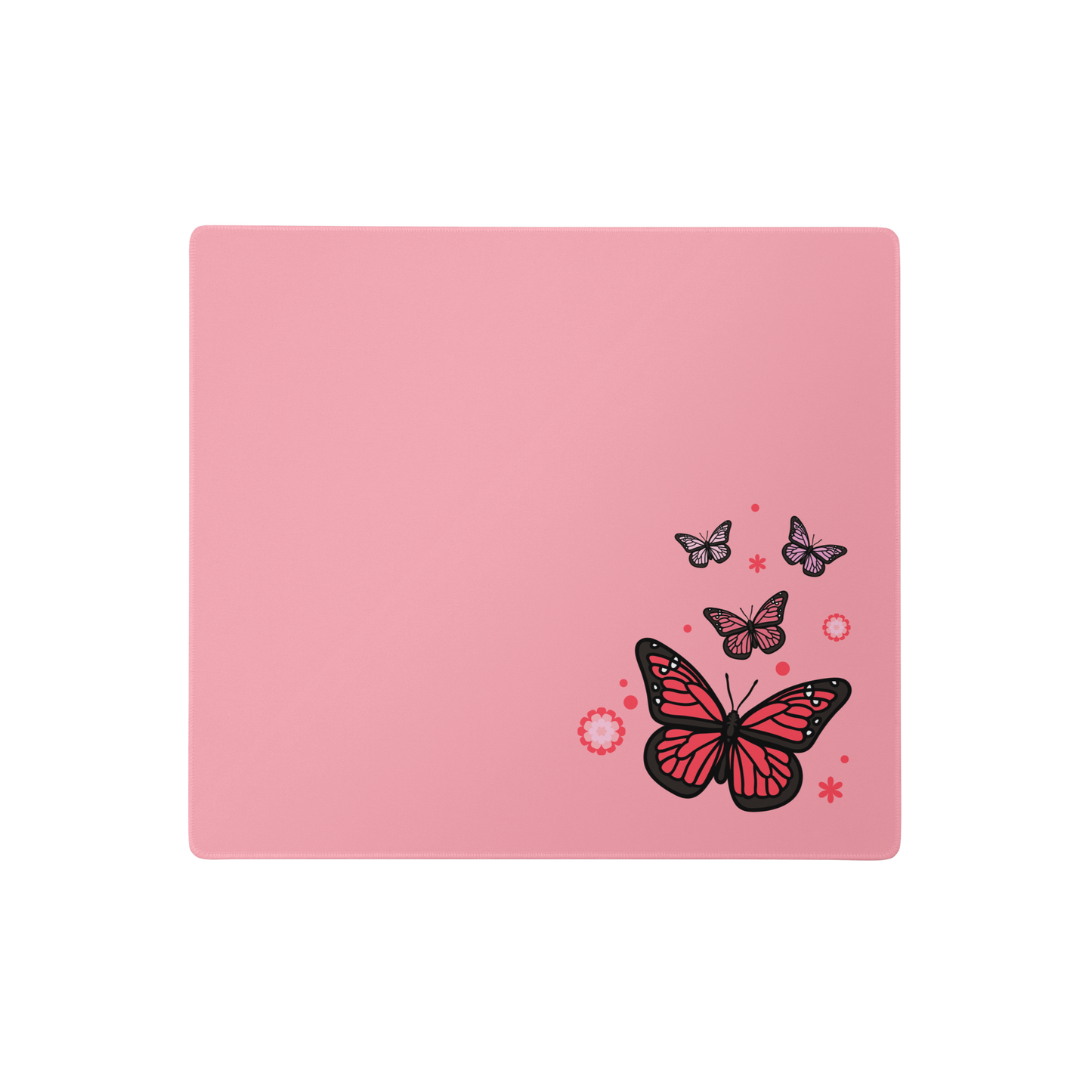 Light Pink Butterfly Desk Mat