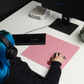 Light Pink Butterfly Desk Mat