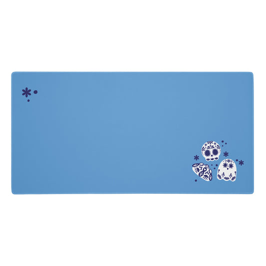 Day of the Dead Blue Simple Desk Mat