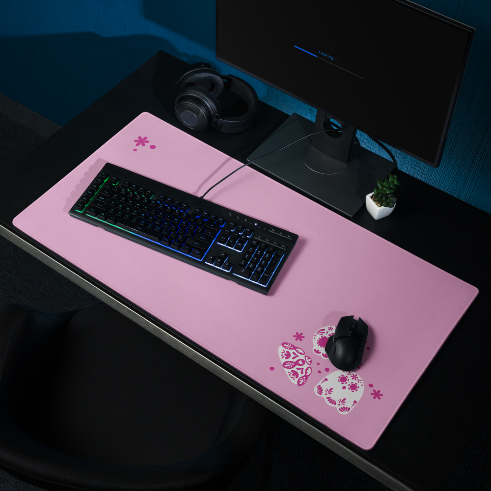 Day of the Dead Pink Simple Desk Mat