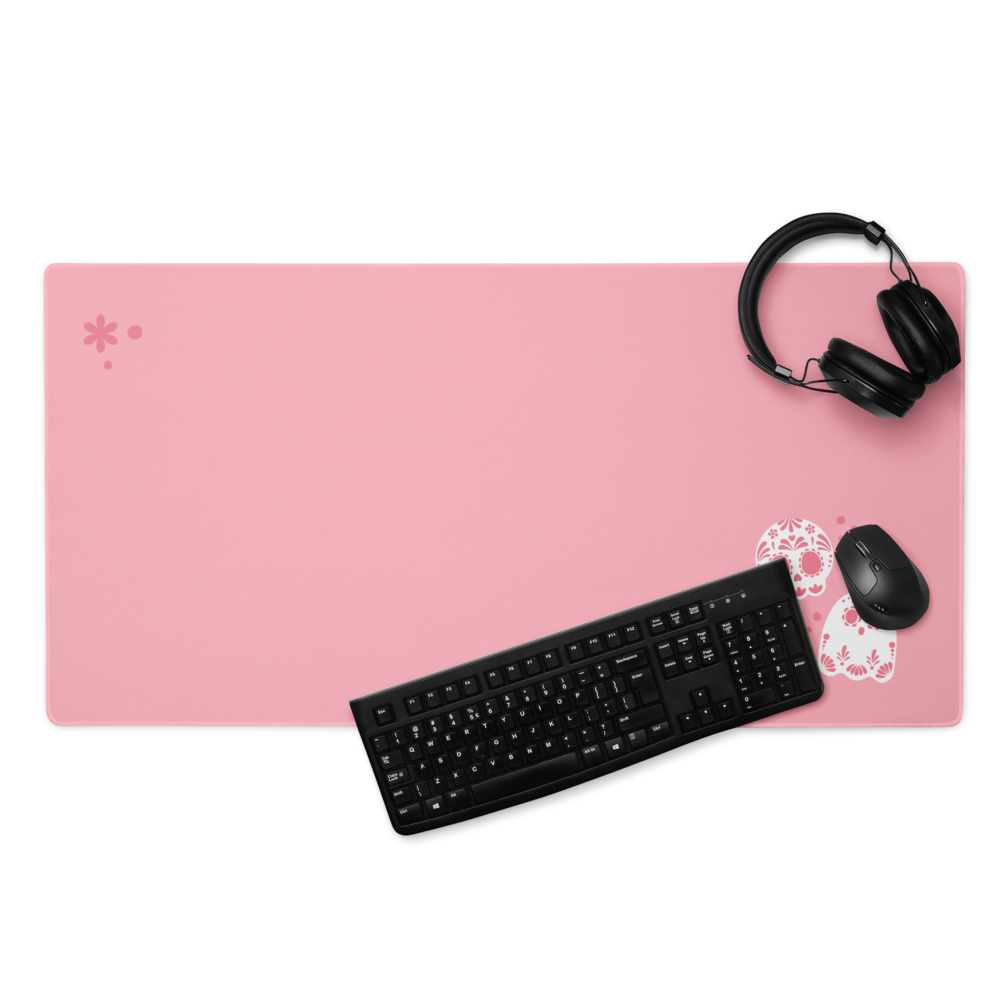 Day of the Dead Light Pink Simple Deak Mat