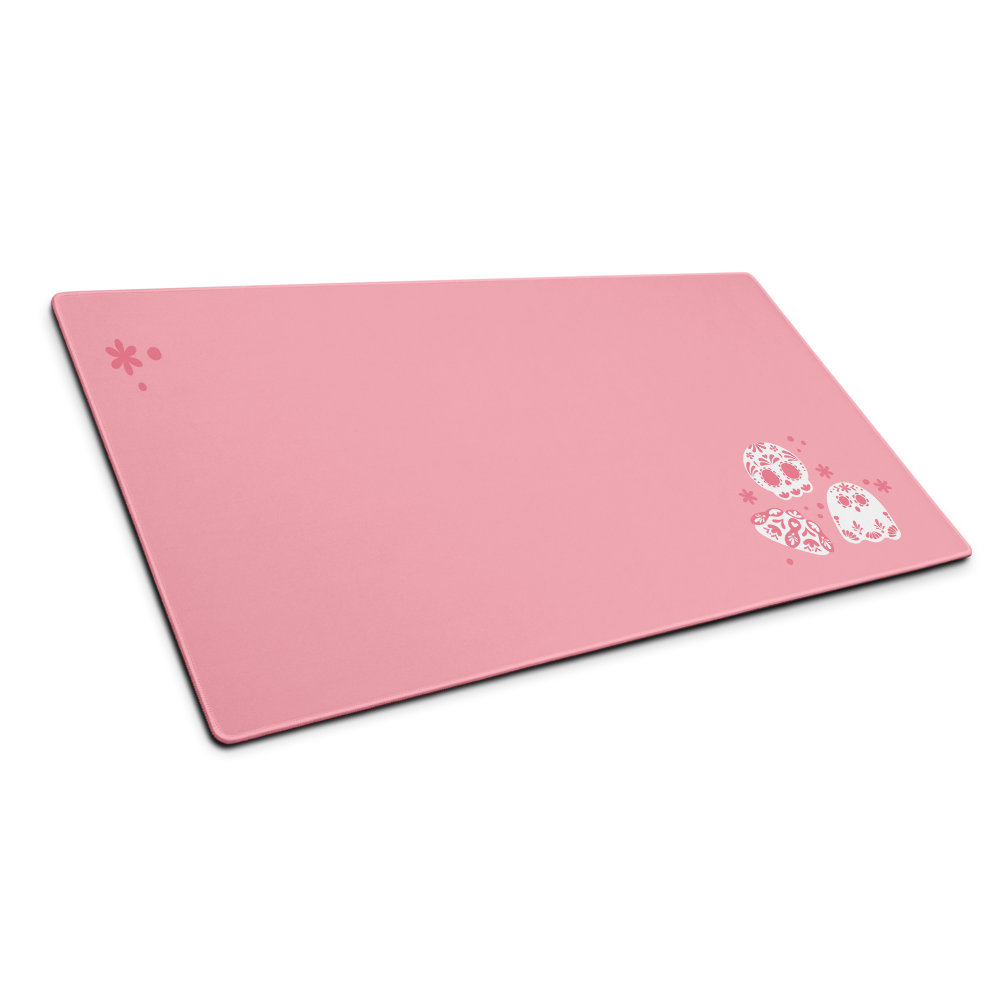 Day of the Dead Light Pink Simple Deak Mat