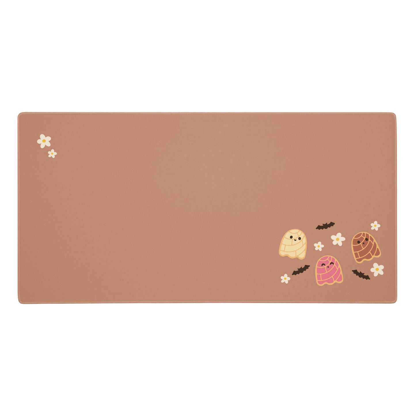 Concha Ghost Brown Simple Desk Mat