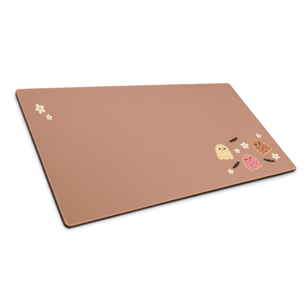 Concha Ghost Brown Simple Desk Mat