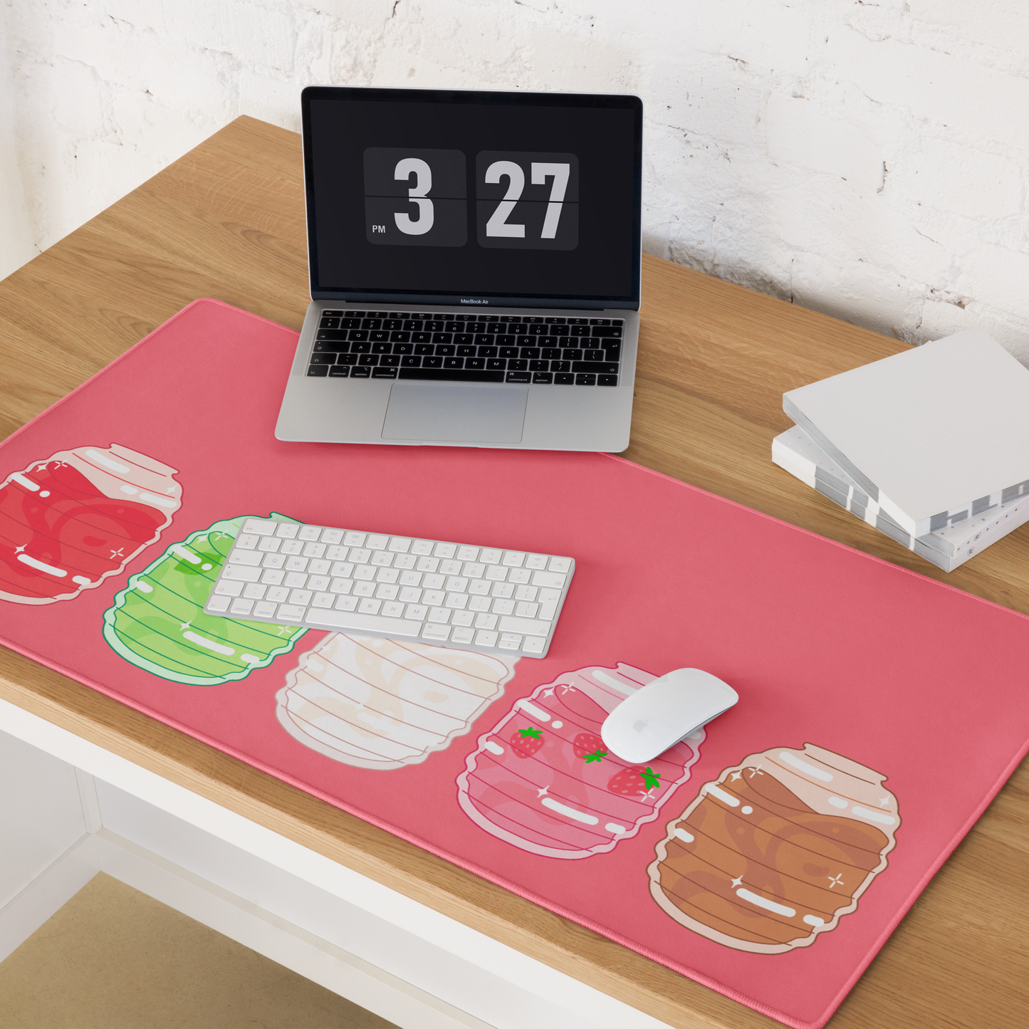 Aguas Frescas Red Desk Mat