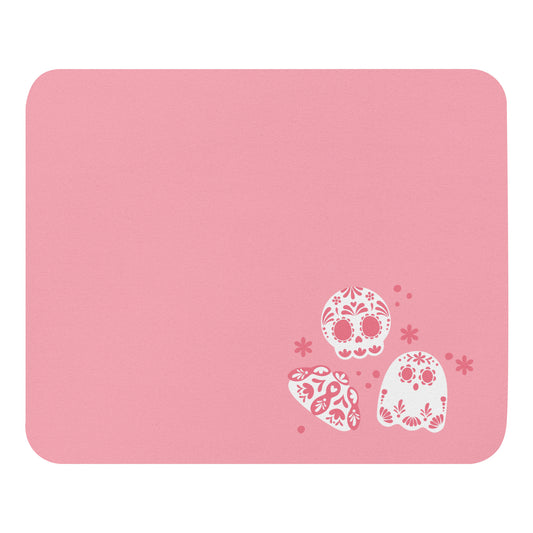 Day of the Dead Light Pink Simple Small Office Mouse Pad (8.7"x7.1")