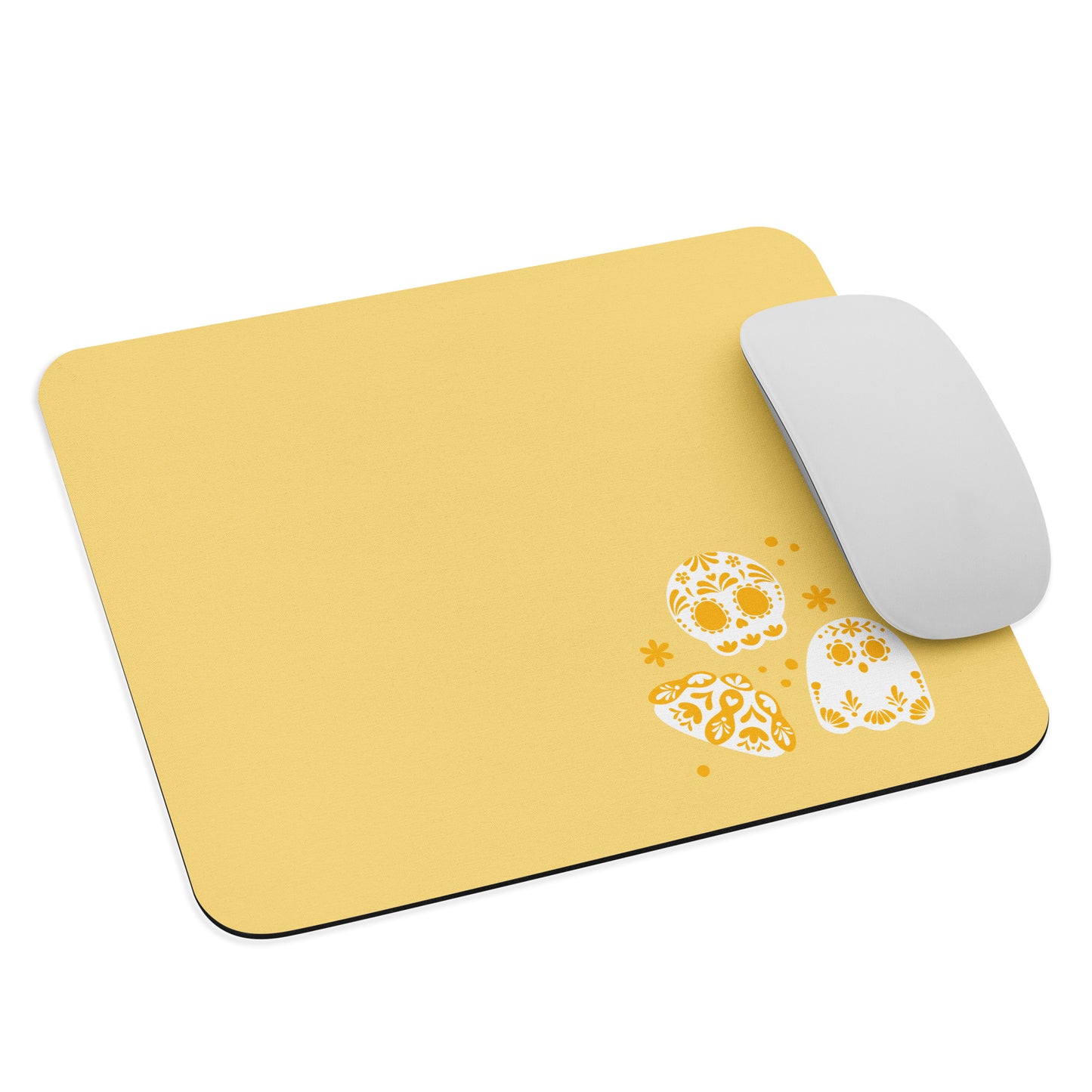 Day of the Dead Yellow Simple Concha Small Office Mouse Pad (8.7"x7.1")