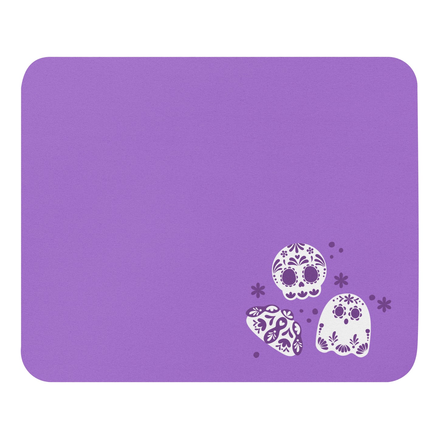 Day of the Dead Purple Simple Small Office Mouse Pad (8.7"x7.1")