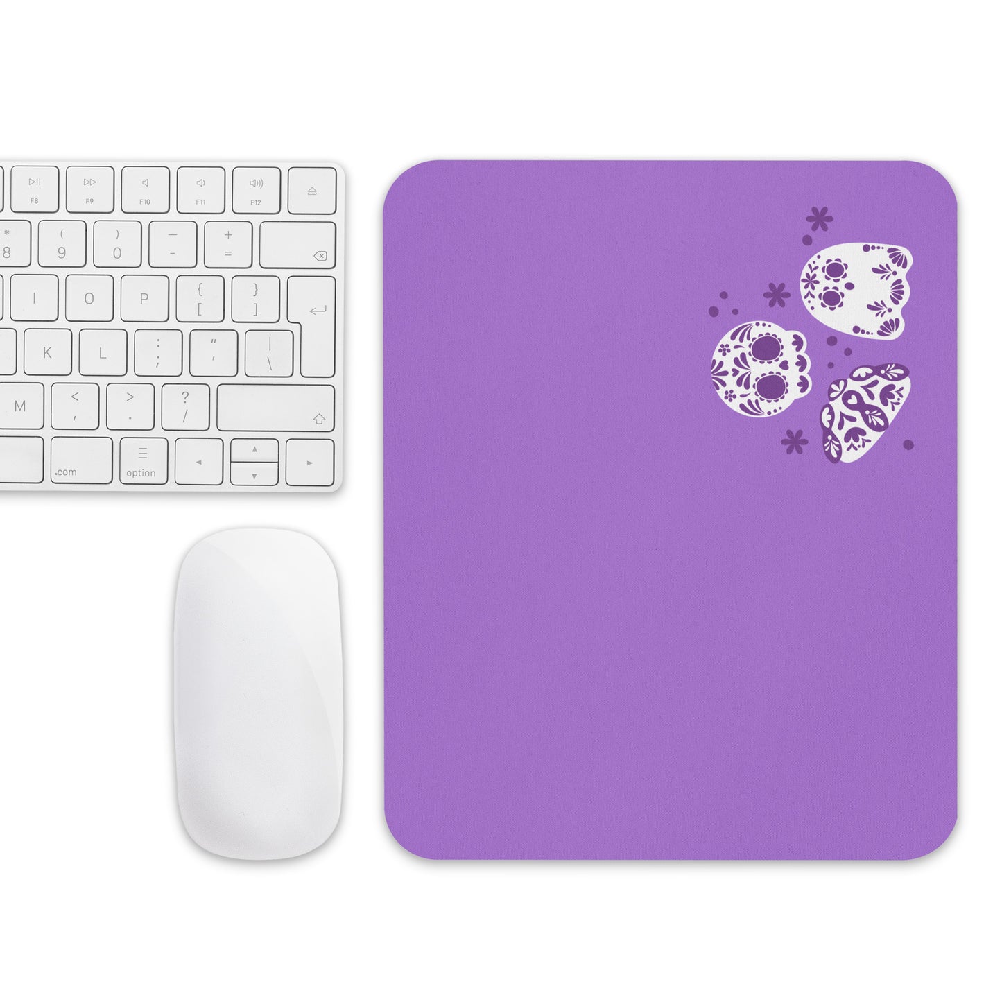 Day of the Dead Purple Simple Small Office Mouse Pad (8.7"x7.1")