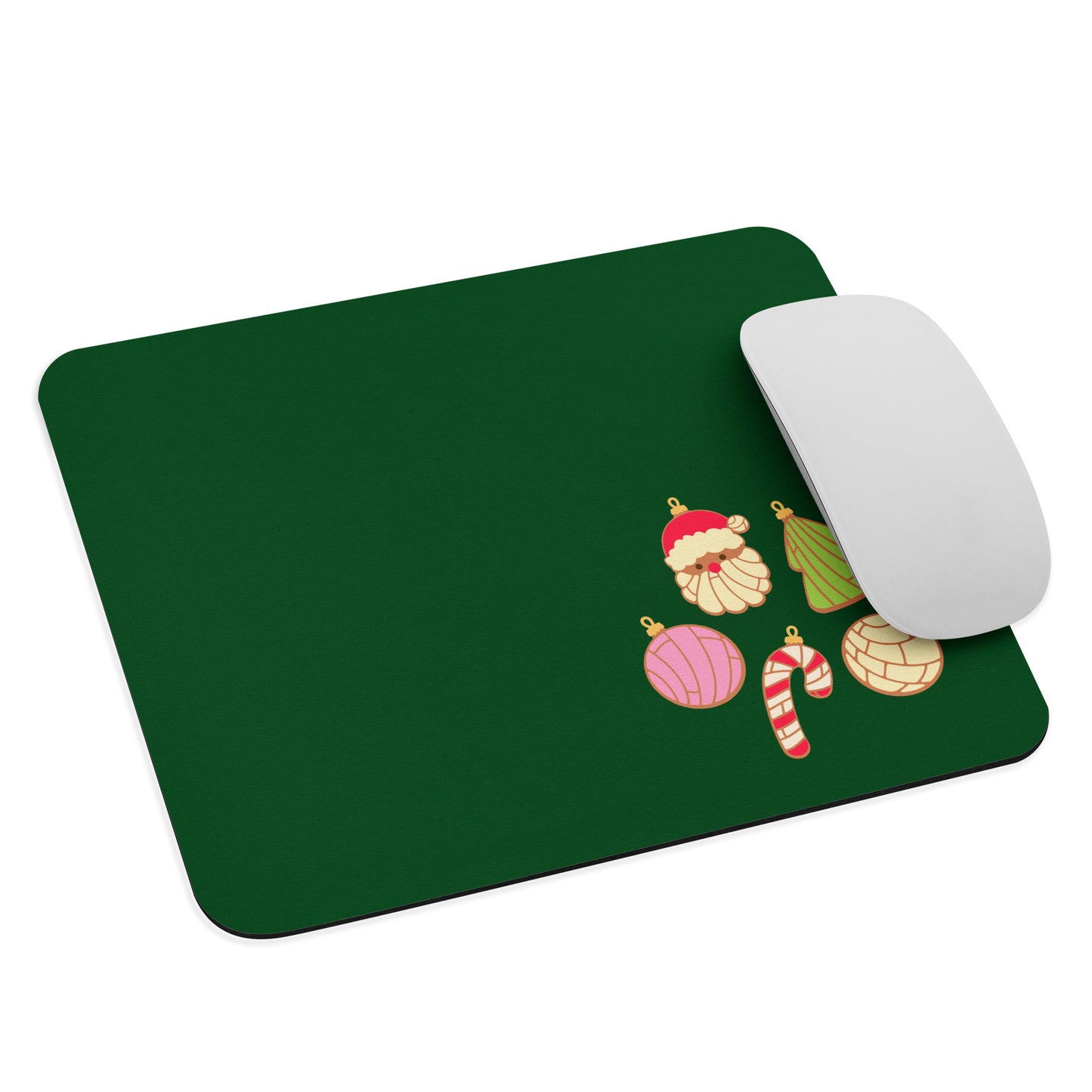 Simple Christmas Green Small Office Mouse Pad (8.7"x7.1")