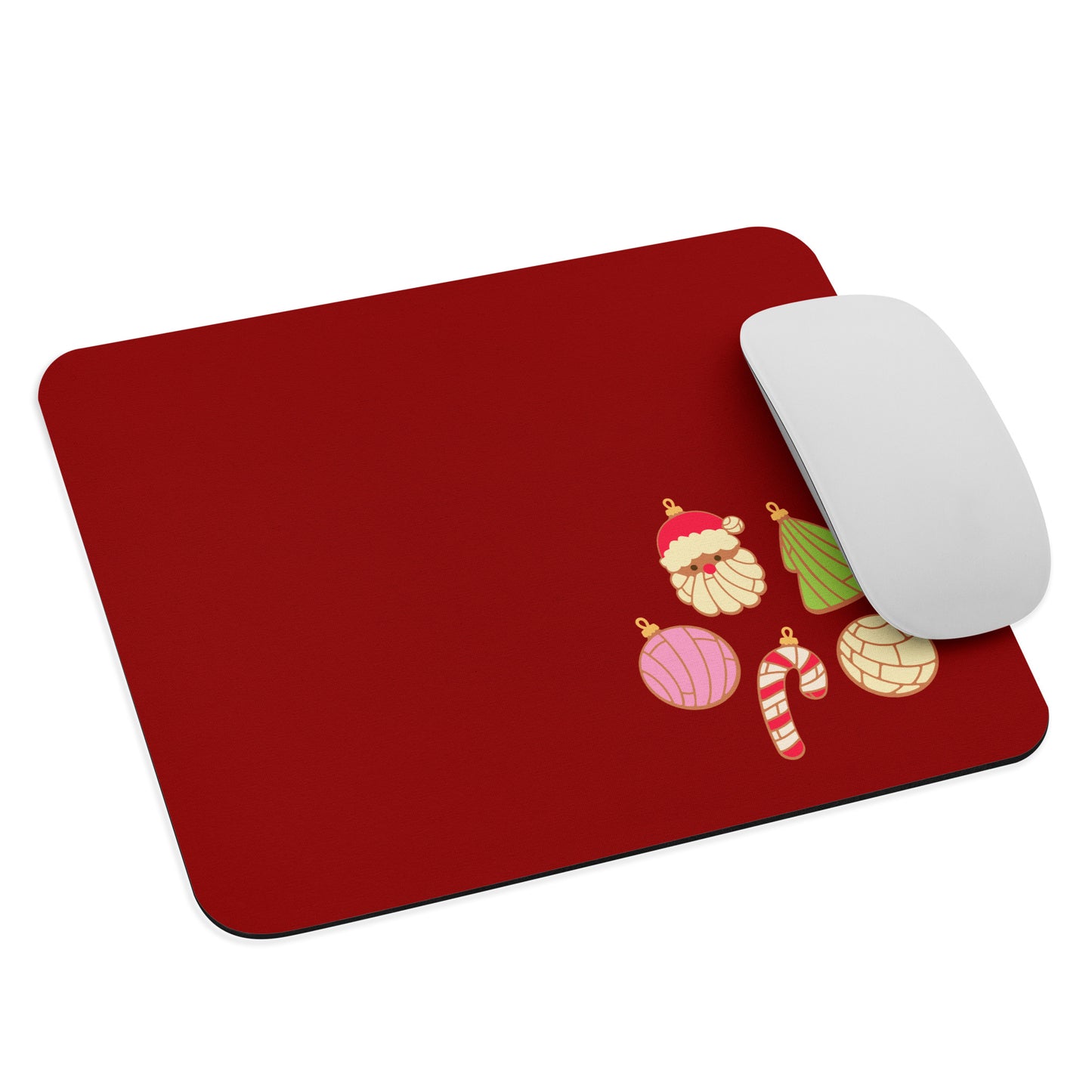 Simple Christmas Red Office Mouse Pad (8.7"x7.1")