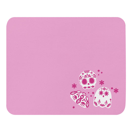 Day of the Dead Pink Simple Small Office Mouse Pad (8.7"x7.1")