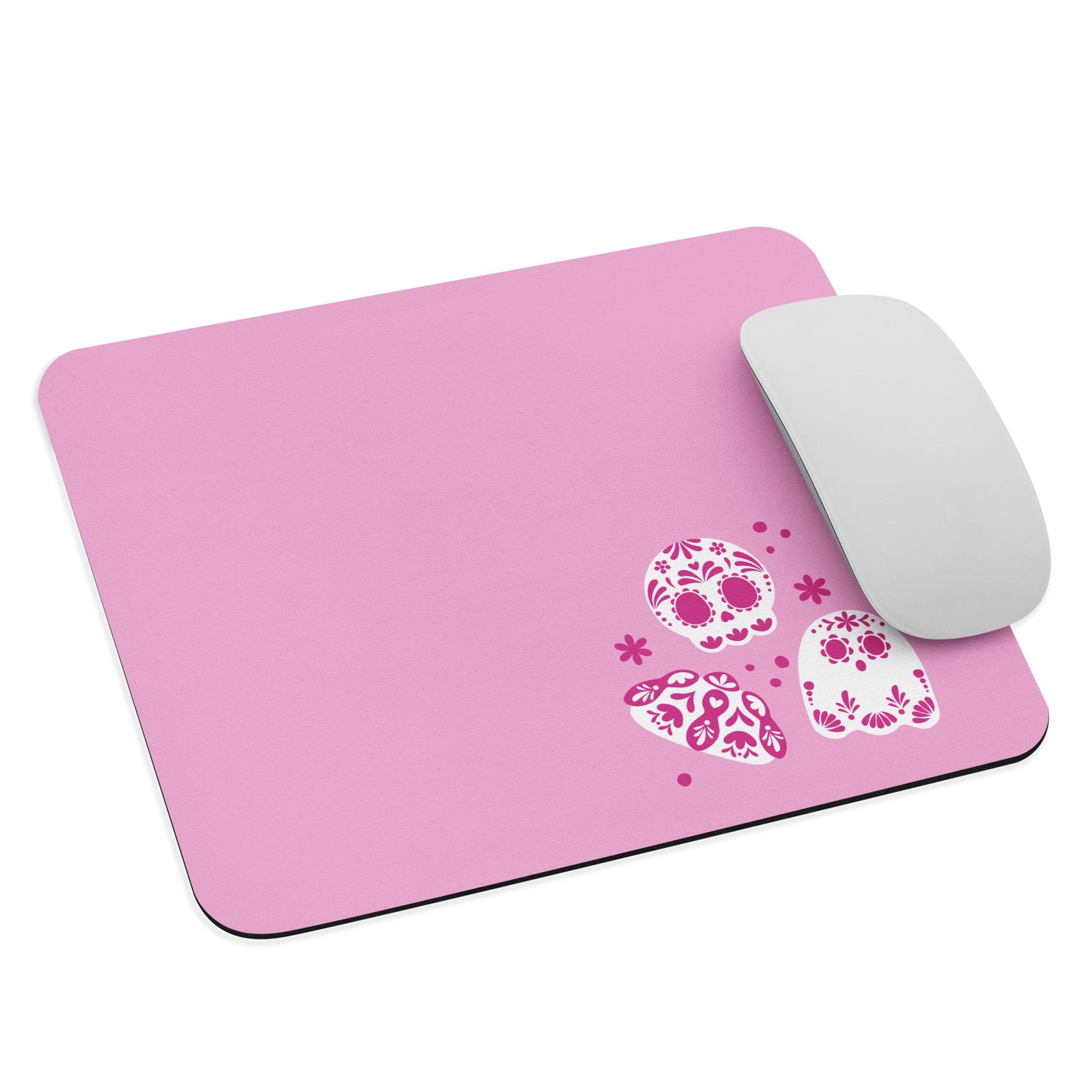 Day of the Dead Pink Simple Small Office Mouse Pad (8.7"x7.1")