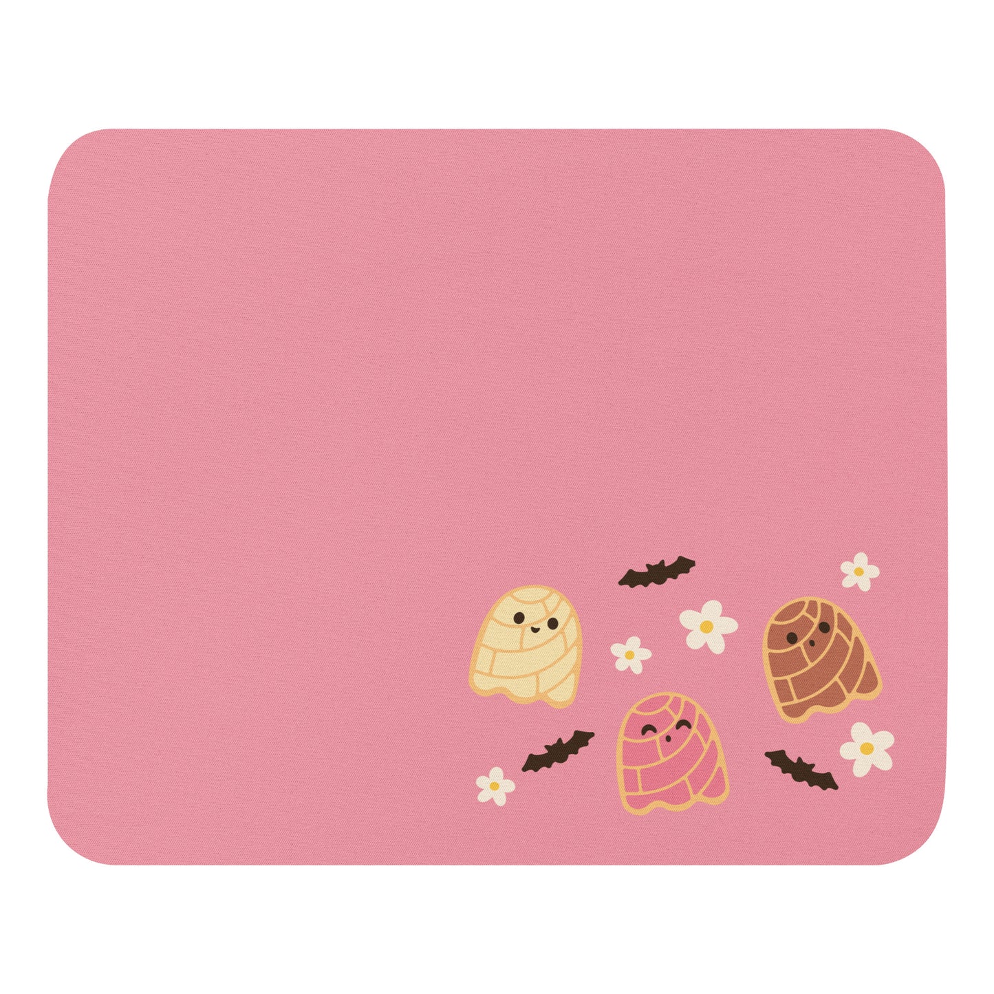 Concha Ghosts Pink SimpleSmall Office Mouse Pad (8.7"x7.1")