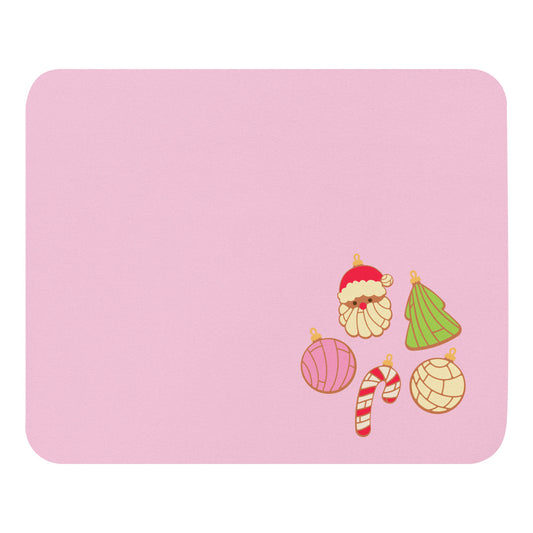 Pink Simple Christmas Small Office Mouse Pad (8.7"x7.1")