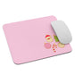 Pink Simple Christmas Small Office Mouse Pad (8.7"x7.1")