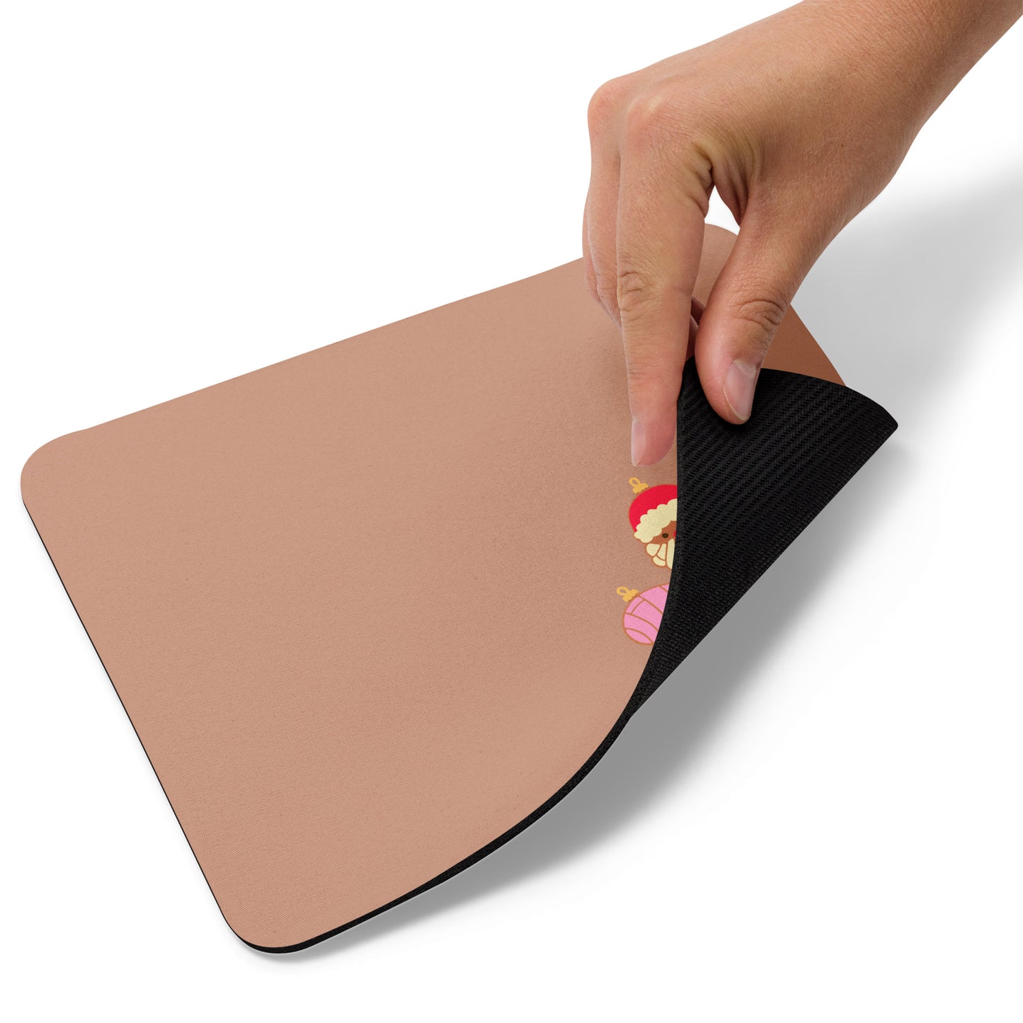 Simple Christmas Brown Small Office Mouse Pad (8.7"x7.1")