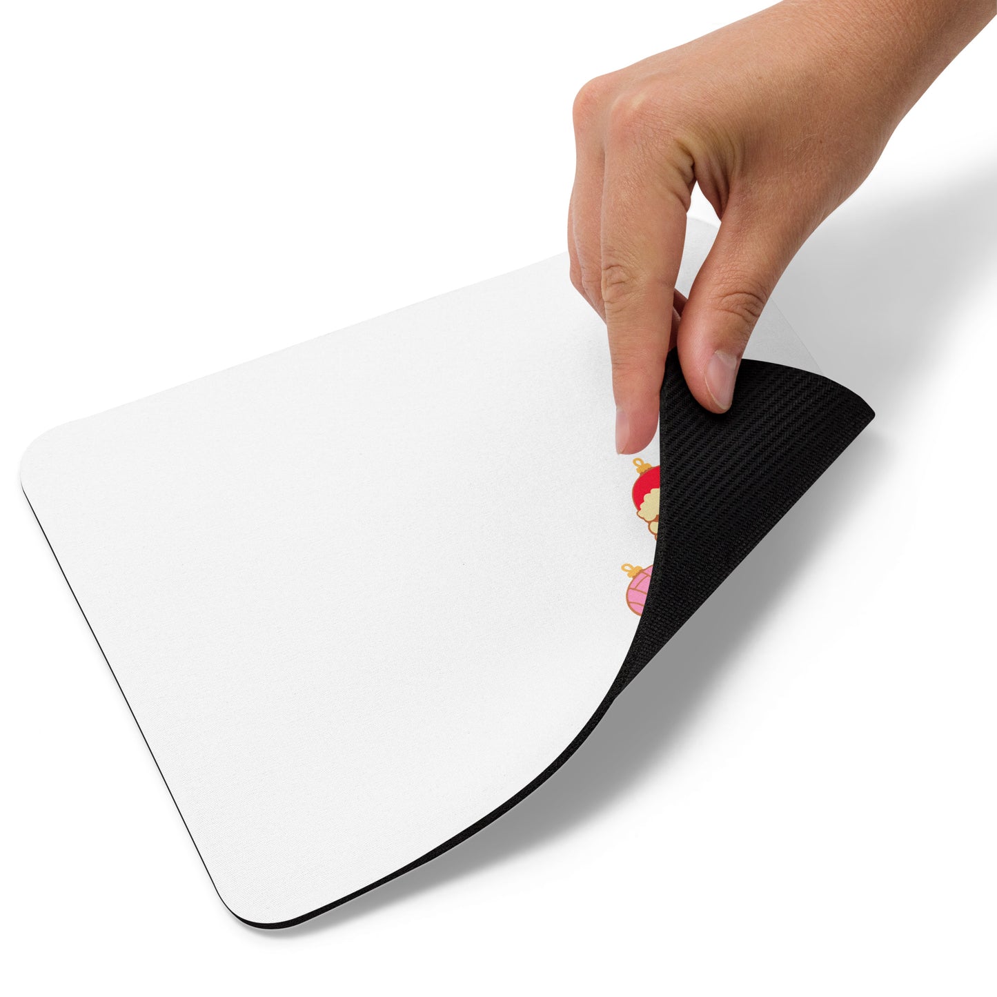 Simple Christmas White Small Office Mouse Pad (8.7"x7.1")