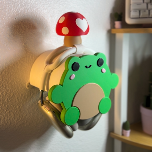 Starter Pack Mushroom Frog Headphone Holder