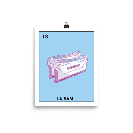 Loteria La Ram Print 8x10