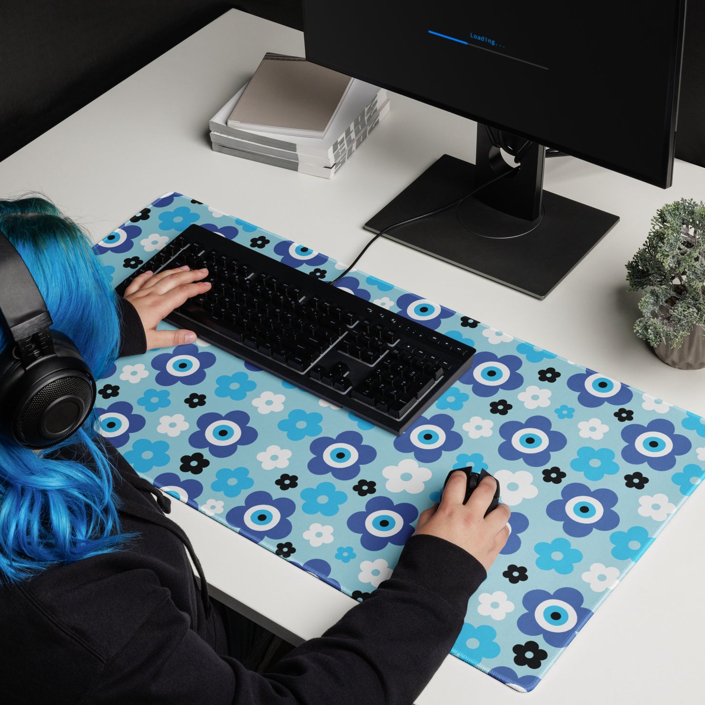 Blue Ojo (Evil Eye) Desk Mat